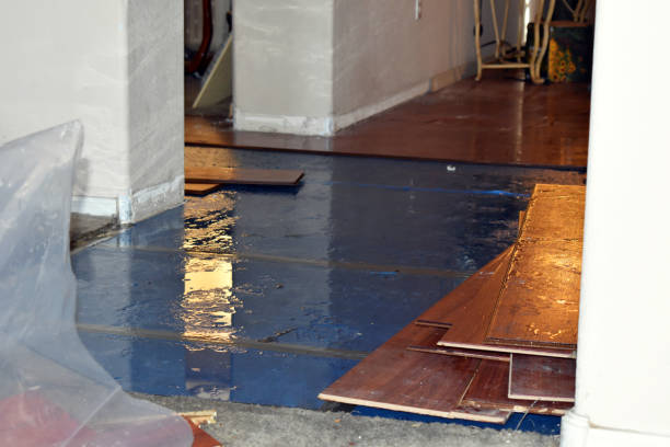 Professional Emergency Water Damage Restoration technician working in Cutler, CA